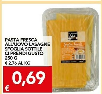 TuoDi Ci prendi gusto Pasta all'uovo offerta