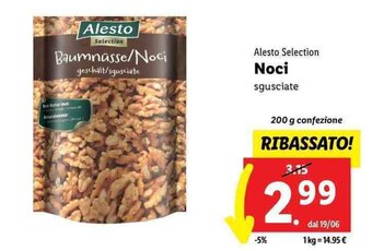 Lidl Alesto Selection Noci sgusciate 200 g offerta