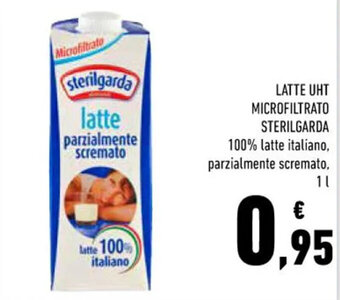 Conad LATTE UHT MICROFILTRATO STERILGARDA 100% latte italiano, parzialmente scremato, 1 l offerta