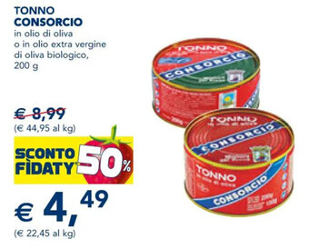 Esselunga TONNO CONSORCIO 200 g offerta