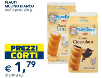 Esselunga FLAUTI MULINO BIANCO conf. 8 pezzi, 280 g offerta