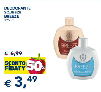 Esselunga DEODORANTE SQUEEZE BREEZE 125 ml offerta
