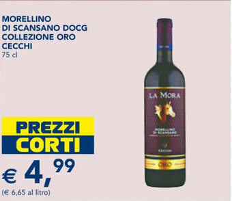 Esselunga MORELLINO DI SCANSANO DOCG COLLEZIONE ORO CECCHI 75 cl offerta