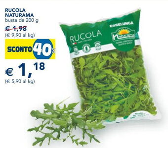 Esselunga RUCOLA NATURAMA busta da 200 g offerta