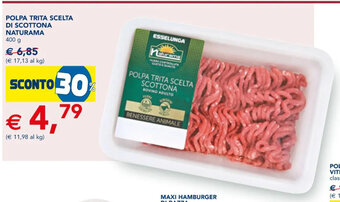 Esselunga POLPA TRITA SCELTA DI SCOTTONA NATURAMA 400 g offerta