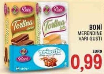 BONÌ MERENDINE VARI GUSTI