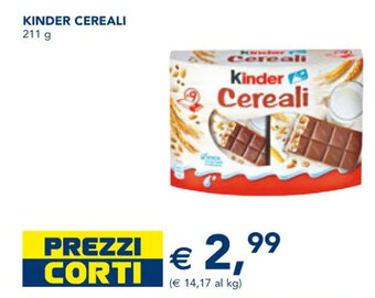 Esselunga KINDER CEREALI 211 g offerta