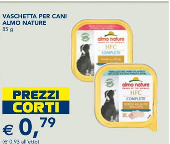 Esselunga VASCHETTA PER CANI ALMO NATURE 85 g offerta