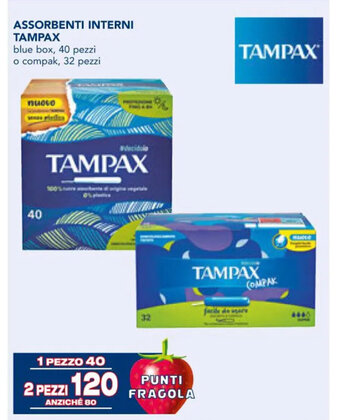 Esselunga ASSORBENTI INTERNI TAMPAX offerta