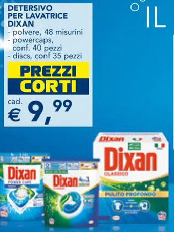 Esselunga DETERSIVO PER LAVATRICE DIXAN - polvere, 48 misurini offerta