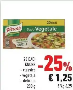 Conad Knorr Dado Vegetale 200 G(ml) offerta
