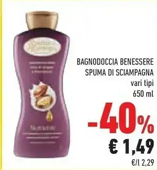 Conad Spuma di Sciampagna Bagnodoccia Benessere offerta