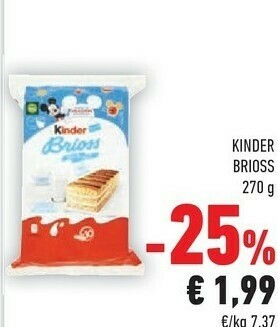 Conad Ferrero Kinder Brioss 270 G(ml) offerta