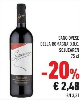 Conad Scjucaren - Sangiovese 750 g(ml) offerta