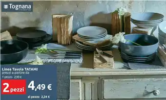 Carrefour Tatami Linea Tavola offerta
