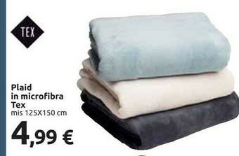 Carrefour Tex Plaid In Microfibra offerta