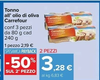 Carrefour Tonno offerta
