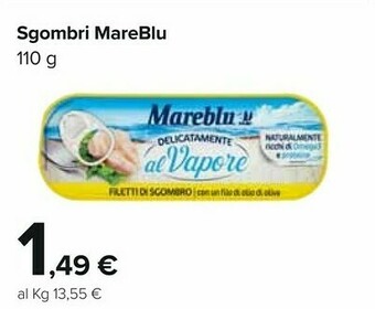 Carrefour Mareblu Filetti di sgombro offerta