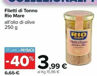 Carrefour Rio Mare Tonno Rio mare offerta