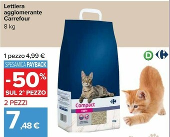 Carrefour Lettiera per gatti offerta