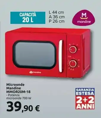 Carrefour Mandine Microondas Sin Grill MMOR20M offerta