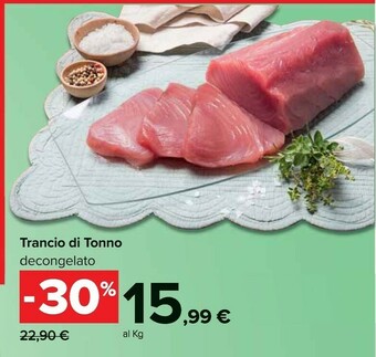 Carrefour Tonno fresco offerta