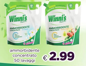 Acqua & Sapone Winni's ammorbidente concentrato 50 lavaggi offerta