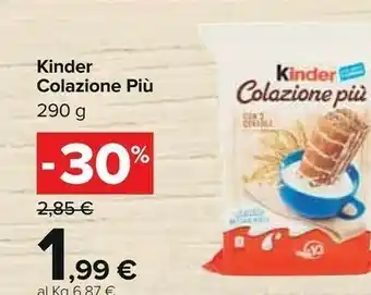 Carrefour Kinder Colazione Più offerta