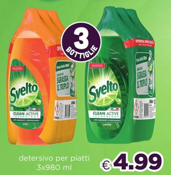 Acqua & Sapone Svelto detersivo per piatti 3x980 ml offerta