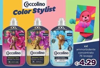 Acqua & Sapone Coccolino xxl ammorbidente concentrato 76 lavaggi offerta