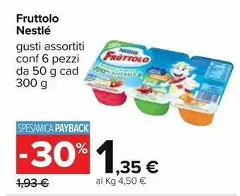 Carrefour Nestlè Fruttolo offerta