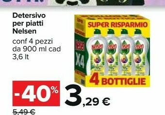 Carrefour Nelsen Detersivo piatti offerta