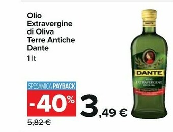 Carrefour Dante Olio extravergine di oliva offerta