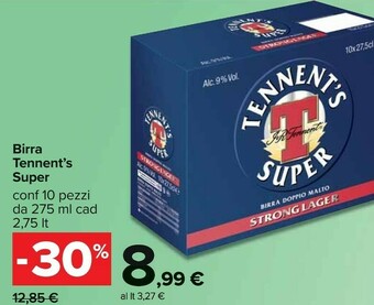 Carrefour Tennent's Birra offerta