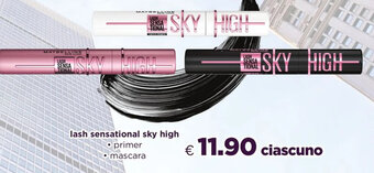Acqua & Sapone MAYBELLINE lash sensational sky high primer mascara offerta