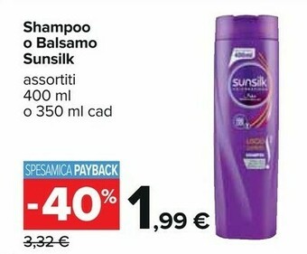 Carrefour Sunsilk Shampoo offerta