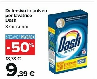 Carrefour Dash Detersivo in polvere offerta
