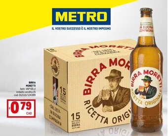 Metro BIRRA MORETTI bott. VAP 66 cl offerta