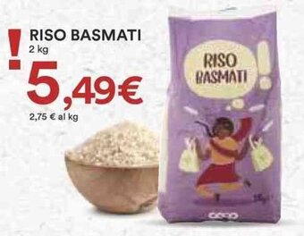Coop RISO BASMATI 2 kg offerta