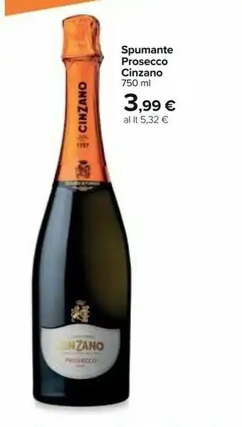 Carrefour Cinzano Spumante offerta