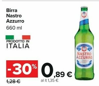 Carrefour Nastro Azzurro Birra offerta
