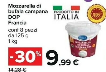 Carrefour Mozzarella di bufala offerta