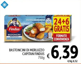 Spazio Conad BASTONCINI DI MERLUZZO CAPITAN FINDUS 750g offerta