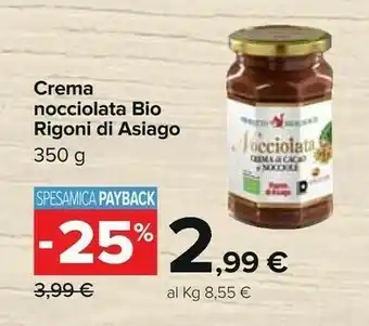 Carrefour Asiago Crema al cioccolato offerta