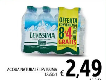 Spazio Conad ACQUA NATURALE LEVISSIMA 12x50cl offerta