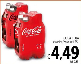 Spazio Conad COCA COLA classica/zero 4x1,35L offerta