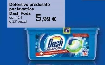 Carrefour Dash Detersivo lavatrice offerta