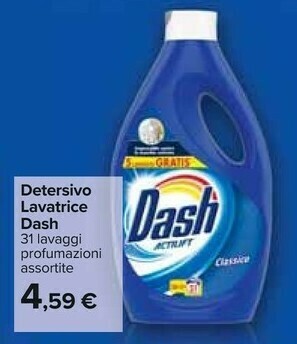 Carrefour Dash Detersivo lavatrice offerta