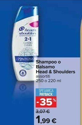 Carrefour Head & Shoulders Shampoo offerta