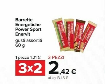 Carrefour Enervit Barrette proteiche offerta